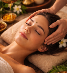 Ayurvedische hoofd en gezichtsmassage Ayurveda